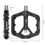 GEWAGE Ultralight Seal Bearings Bicycle Bike Pedals Cycling Nylon Road Bmx Mtb Pedals Flat Platform Bicycle Accessories,Yellow