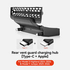 Tesla Model 3/Y Rear Air Vent USB Hub 27W Fast Charger, USB-C + USB-A Options
