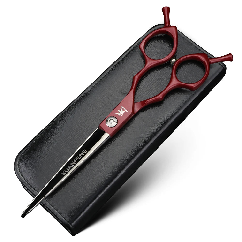 XUANTENG hair scissors suitable for both left and right hand hairdressers, 6.5-inch long-lasting sharp cutting scissors