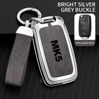 Auto TPU Zinc Alloy Key Case Bag For VW Volkswagen GOLF 5 MK5 Car Key Chain Car Metal Key Shell Interior Decoration Accessories