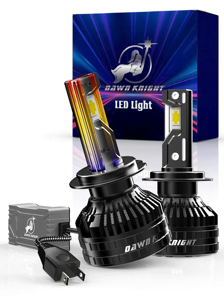 DAWN KNIGHT K9C 24V H7 H4 Led Lamp for Truck Bigger Copper Tube Led Lights H1 HB3 9005 HB4 9006 12V for Car Led Headlight Bulb
