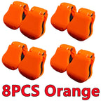 New 2-8PCS Portable Fishing Pole Holder Fishing Rod Fixer Wall Mounted Fishing Pole Straps Clip Multifunctional Rod Holder Tools