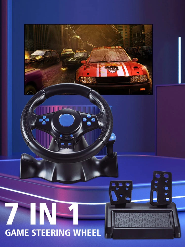 DATA FROG Racing Steering Wheel Vibration Controller Gaming Simracing Car Pedal For Switch  PS2 PS3 PS4 Xbox One PC