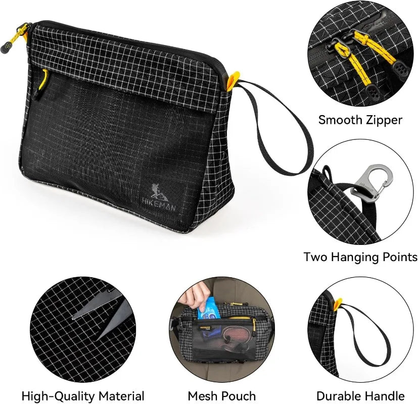 Dyneema UHMWPE Waterproof Dry Bag IPX6 Sealed, Ultralight, Black/Green/Purple