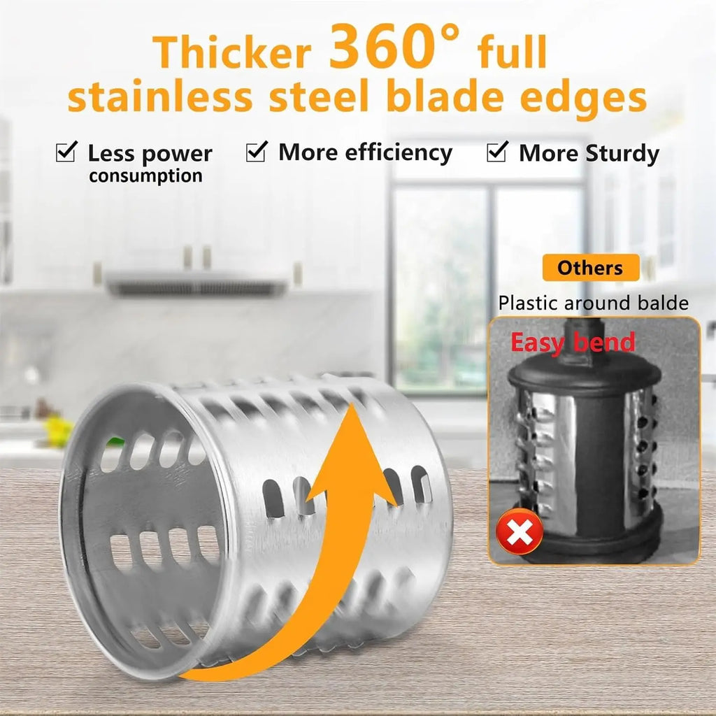 Dishwasher Safe,Stainless Steel Slicer/Shredder Attachment for KitchenAid Stand Mixer, Salad Machine Vegetable Slicer Maker
