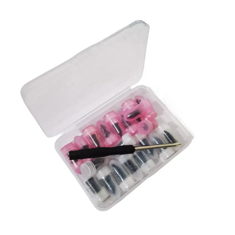 Puncture Repair Kit for Car Vacuum Tire Repair Screws Tire Rubber Screw Nails+ Tool Set W/Box Quick Repair  for Tire Plug