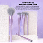 Jessup Makeup Brushes Set 4/6/7/10/14/15pcs Foundation MakeUp Brush,Face Eyeshadow Blending Highlighting Concealer,Luxury Purple