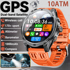 2026 New 1000mAh Big Battery Smart Watch Men Outdoor GPS Compass 10ATM Waterproof Bluetooth Call AMOLED HD Swim Sport Smartwatch