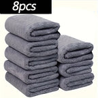 6/8/10 Pcs Coral Fleece Hand Towel Set , Soft Absorbent Skin-Friendly  Face Towels, Ideal for Home Bathroom Gym Hotel Spa Use