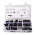 113PCS Vacuum Connector Assortment Automotive Vacuum Tubing Connector Tee Kit Water Spray Pipe Joints Car Wiper Connection Pipe