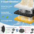 Replacement Activated Carbon Filter set 4/8/12pcs for Cat Water Drinking Fountain Replaced Filters Flower Pet Dog Round Fountain
