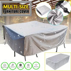 Patio Furniture Covers, Table and Chair Covers Waterproof, Dustproof, UV-Resistant 210D Oxford Fabric Protective Covers