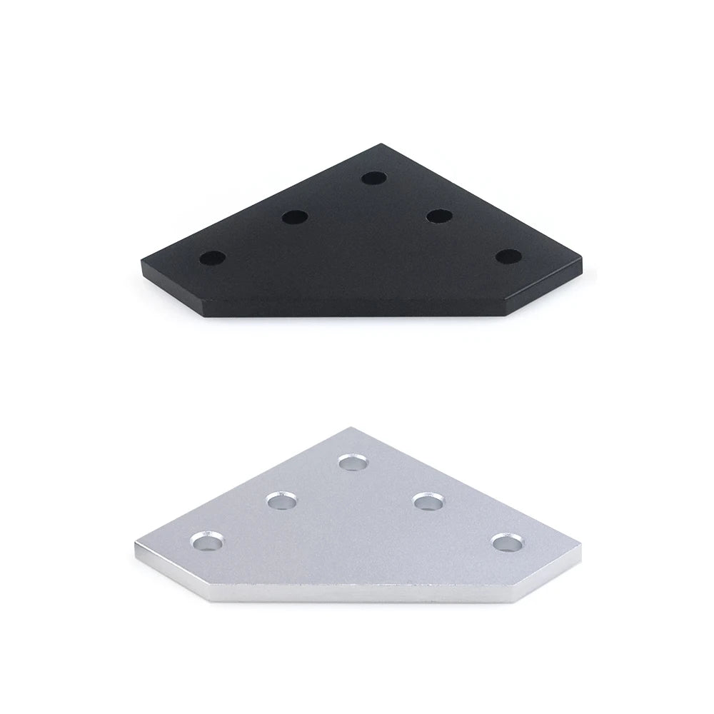 90° corner angle bracket plate, L/T, for 2020/3030/4040 aluminum profile, 4-10pcs