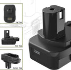 Battery Adapter Converter with USB For Dewalt 20V Li-ion for Milwaukee 18V Li-ion Battery to for Ryobi 18V Li-ion Battery tool