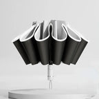 Men Women Umbrella  Fully Automatic Reverse Folding Umbrella with Windproof Reflective Stripe UV Umbrellas