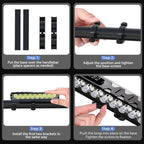 Bicycle Light Front 8/17LED 25500Lumen Bike Light 10000mAh Waterproof Flashlight USB Charging MTB Road Cycling Lamp Accessories