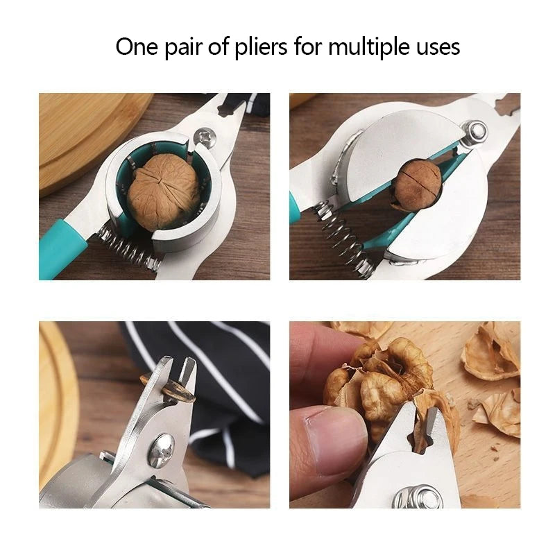 Stainl Steel Nut Cracker Walnut Hazelnut Opener Use Nut Clamp Hammer Clamp Nutcraer Kitchen Gadgets Accessories