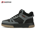 Baasploa Men Winter Sneakers Casual Skateboard Shoes for Men Comfort Plush Warm Cotton Shoes Non-Slip Outdoor Male Sneakers