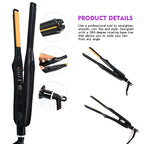 2 In 1 Hair Straightener Hair Curler Professional Ceramic Flat Iron For Short Hair Women And Men Beard Straightener