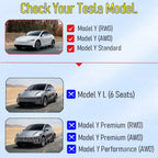 Floor Mats for 2026 2025 Tesla Model Y RWD AWD Trunk Mats Cargo Liner Frunk Backrest Mat Pads Accessories (Standard Models Only)