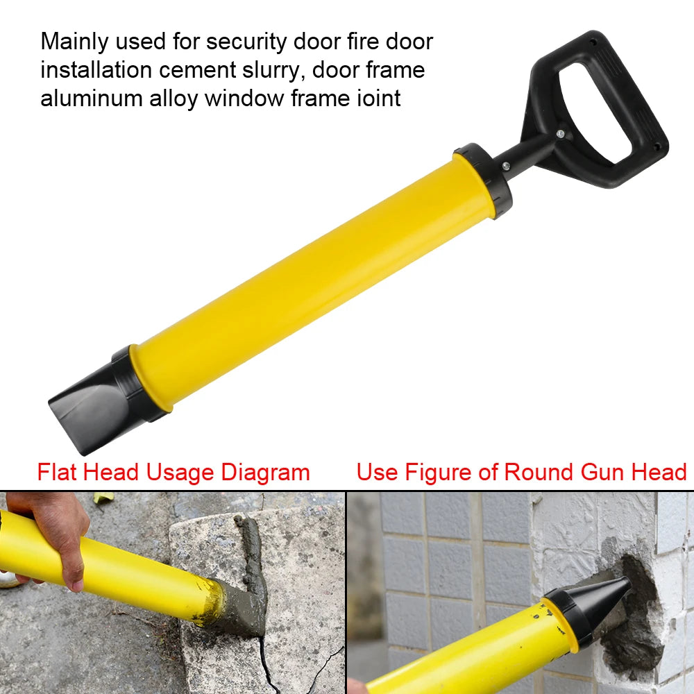 Grouting Gun Grouting Mortar Sprayer Applicator Cement Lime Pump Grout Filling Tools Caulking Gun With 4 Nozzles