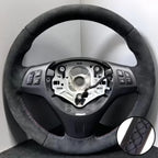 Hand Stitched Steering Wheel Cover Suede M Sport M3 E90 E91 E92 E87 E81 E82 E88 X1 E84 Car Steering Wrap Braid Cover For BMW E93