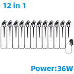 Led Garden Lights Outdoor Lawn Lamp Safety Low Voltage Street Lights IP65 Waterproof 2/4/6/12 in 1 Landscape Lighting Warm White