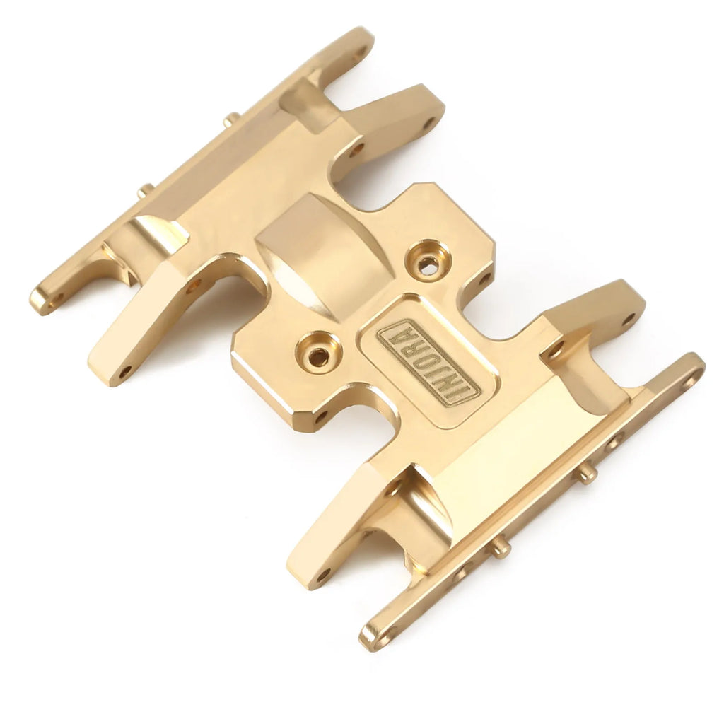 INJORA Brass/Aluminum Skid Plate Transmission Mount for 1/24 RC Crawler Axial SCX24 Upgrade Parts