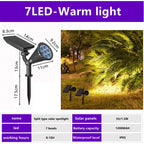 Solar LED Garden Stake Spotlight Waterproof Outdoor Pathway Landscape Light 7/18 LED RGB/White/Warm