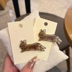 2pcs Kawaii Bunny Hair Clips Sets Korean Fashion Harajuku Vintage Hairclip Coquette Aesthetic Hair Accessories Girls