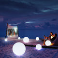Waterproof LED Garden Ball Light RGBW Rechargeable with Remote, 10-25cm Outdoor Lawn Lamp