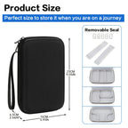 Hard Travel Electronic Organizer Case for Power Bank Chargers Cables USB Flash Drive SD Card Electronics & Backpack Organizer