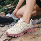 Hiking Shoes Women Shock-absorbing Lace-up Outdoor Low-top Men Shoes Comfortable Flat Breathable Casual Sneakers Men
