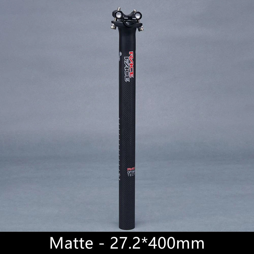 Race Face Next Matte 3K Carbon Fiber Seatpost Offset 0mm Bike Seat Tube 27.2/30.8/31.6mm Bicycle Seat Post For MTB Road Cycling
