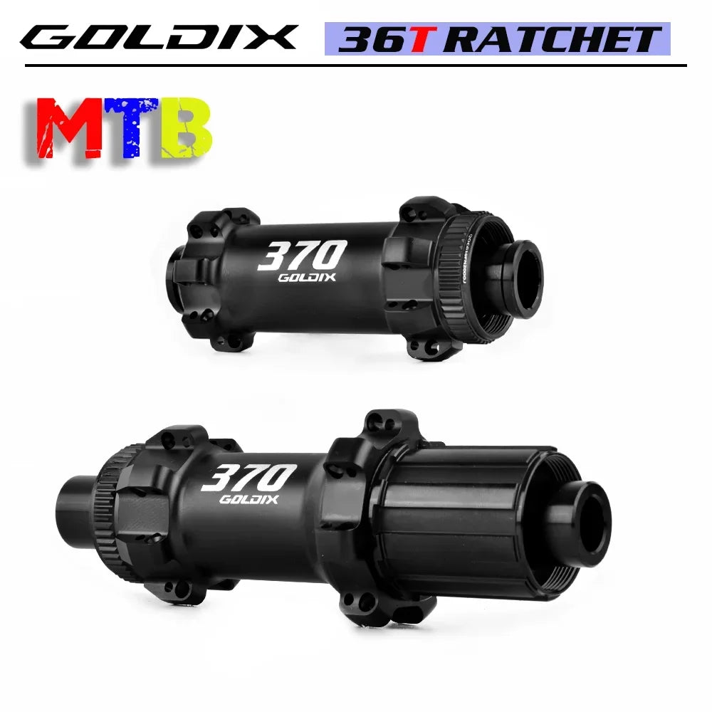 GOLDIX M370 MTB Hub Ratchet 36T 28 Hole Center Lock Disc Brake Straight Pull MTB Hub Thru/QR 148mm 141mm for SHIMANO SRAM
