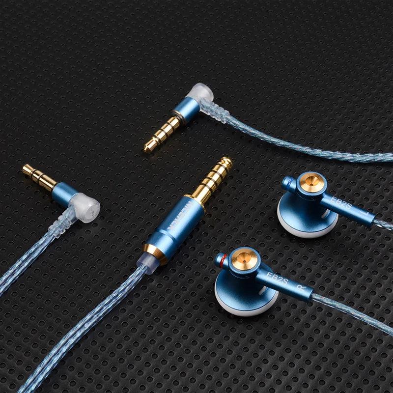 NICEHCK EB2S Pro Wired Earbuds Flat-Head 15.4mm LCP Dynamic Driver 3.5mm/4.4mm