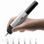 HOZO Ultrasonic Cutter with Auto Power Adjustment 6-in-1 Blades for Precision Cutting Hobby Craft Model Making Gloves Given Away