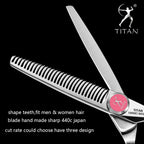Titan Professional Hair Scissors Thinning  Cutting Barber  Hair Shears Scissor  Hairdressing Scissors 5.5/6.0/6.5/7.0inch 440C