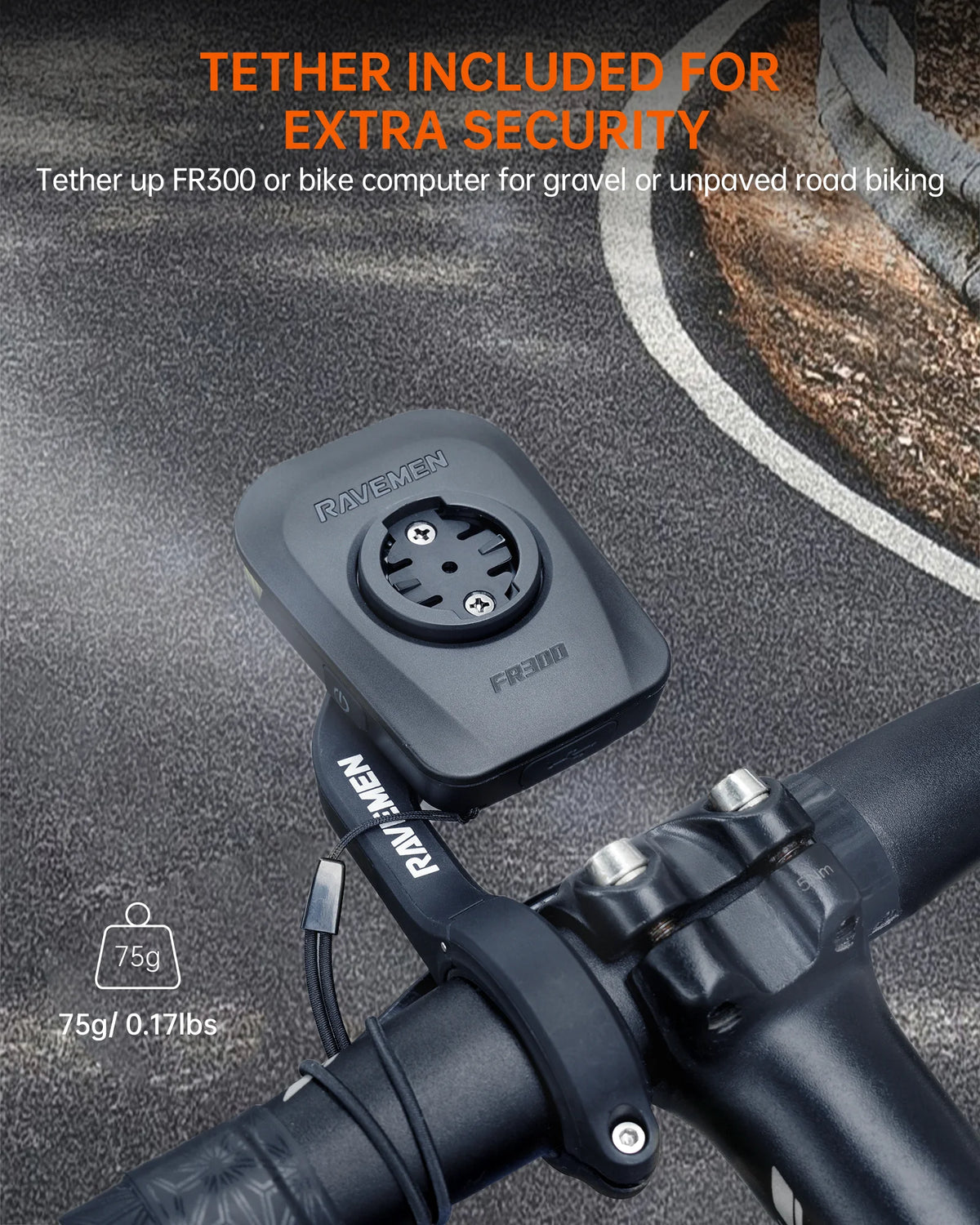 RAVEMEN FR300 Bike Daytime Headlight Compatible with Garmin XOSS IGPSPORT GPS Rechargeabl Bike Light Safety Side Visible