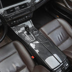 LHD For BMW 5 Series F10 F11 carbon fiber central armrest box cover storage box gear position panel decoration cover auto parts