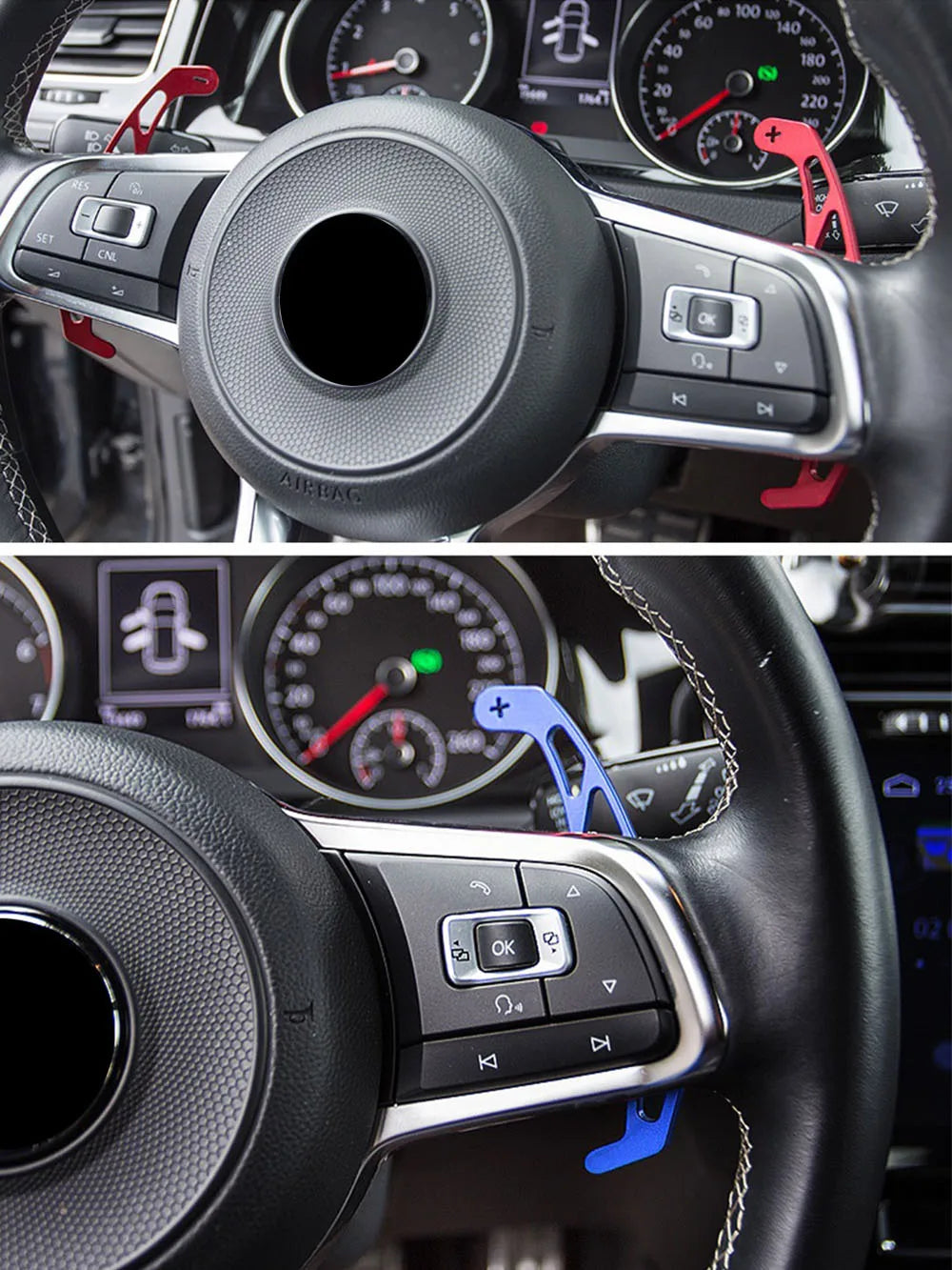 For VW Golf 7 GTI R GTE GTD Volkswagen Tiguan R-line Car Steering Wheel Replace Shift Paddles DSG Extension Shifters Accessories