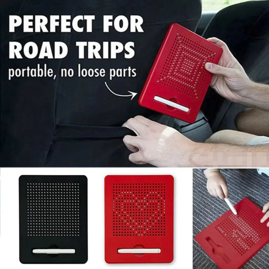 Magnetic Drawing Board with Stylus, Montessori Travel Activity Toy for Kids