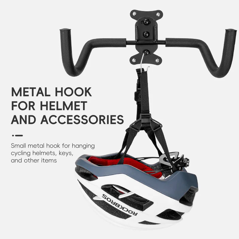 ROCKBROS Bike Rack Wall Mount Garage Home Adjustable Bicyle Rack Horizontal Bike Hook Thickened Reinforced MTB Road Bike Holder