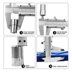0-150MM Vernier Calipers Steel Gauge Micrometer Measuring Instruments Carpenter Tools Professional Pachymeter Depth Ruler