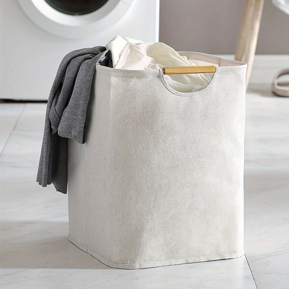 Extra-Large Laundry Hamper with Handles Freestanding Tall Dirty Clothes Basket for Bedroom Bathroom Dorm Laundry Baskets