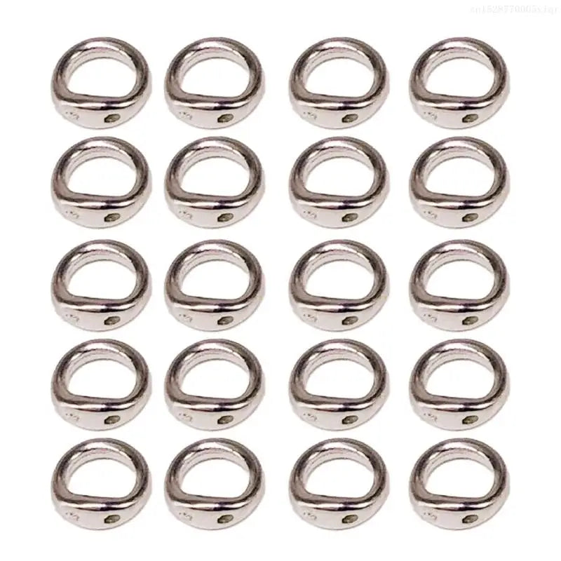 20 pcs Elegant Double Hole Linking Circles Sophisticated Craft Rings Connector Rings with Two Holes for Jewelry Assembly F0S4