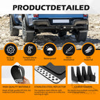 4PCS Soft Flexible Bendable Rubber Vehicle Mudguard Splash Guard With Hardware Tool Auto Exterior Protection Accessories