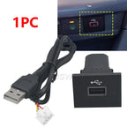 NEW 2PCS Car USB Input Adapter Audio Radio u-disk flash Socket Interface Cable For Ford Focus 2 Mk2 2009-2011