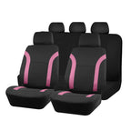 Universal breathable car seat covers air mesh + polyester fabric, 2 front seats or 5 seat set