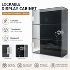 Acrylic storage cabinet used for locking cosmetics and perfume lipstick small items is handmade, dust-proof, anti loss